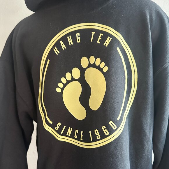 Hang Ten Black World Traveler Hoodie - Picture 1 of 5